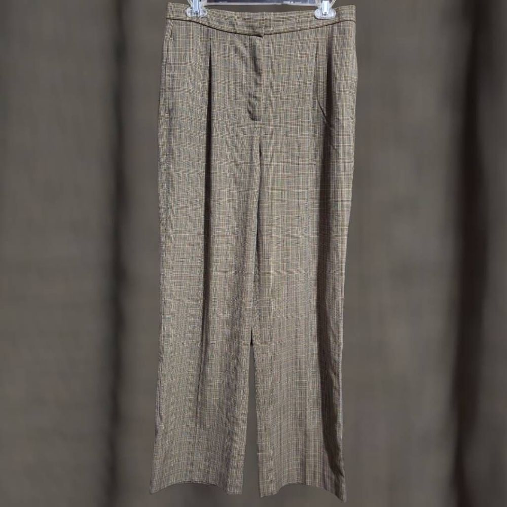 Liz Claiborne Kylie Pants, Stain Resistance, Size 10, Tan Plaid